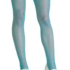 Leg Avenue Neon Blue Fishnet Tights