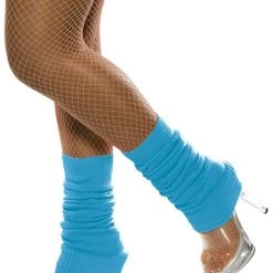 Smiffys Neon Blue Leg Warmers