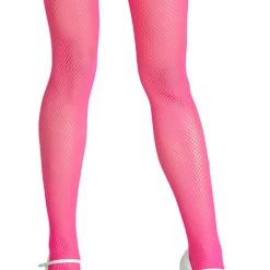 Leg Avenue Neon Pink Fishnet Tights