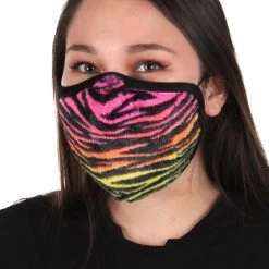 Elope Neon Tiger Face Mask