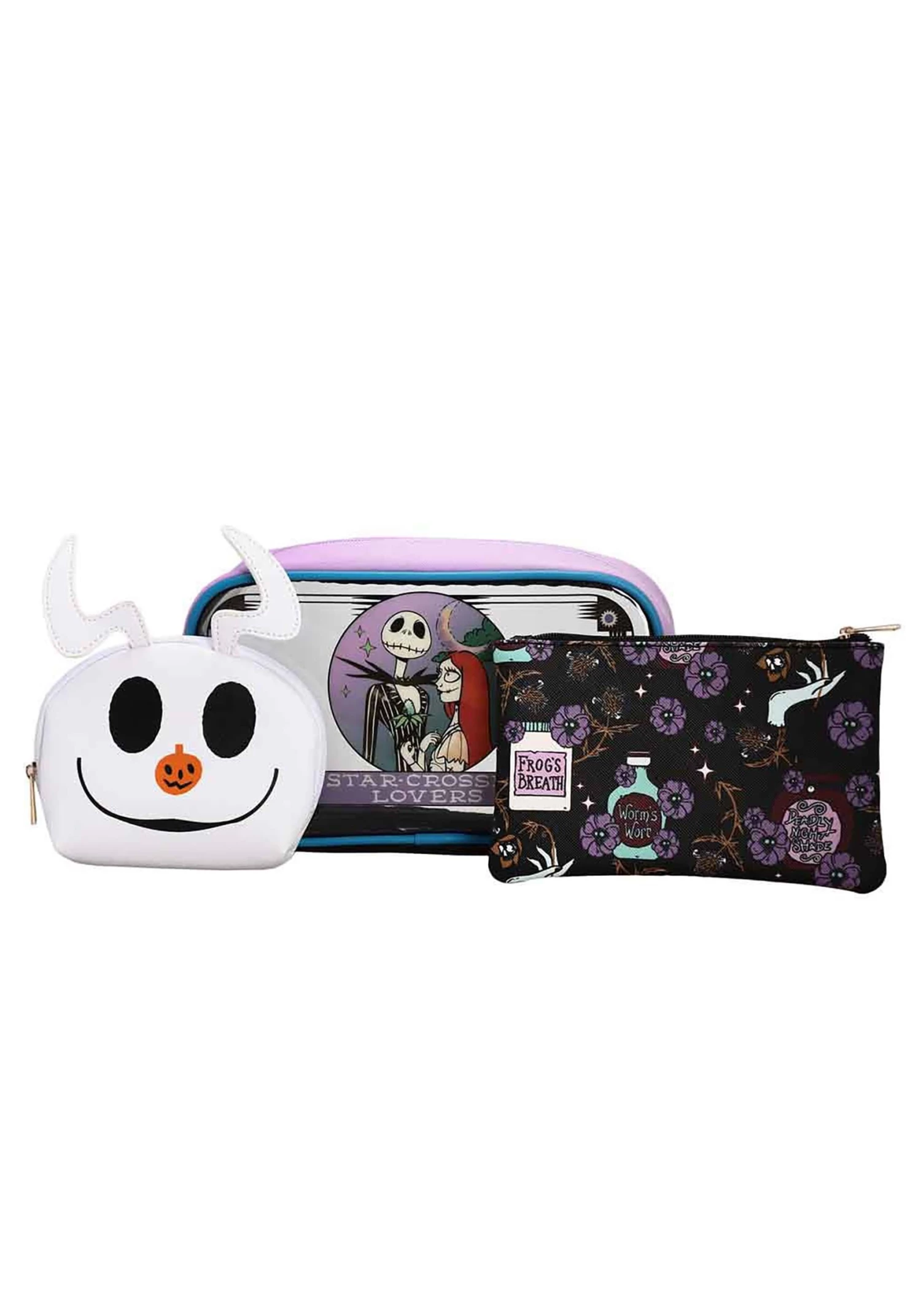 Bioworld Merchandising / Independent Sales The Nightmare Before Christmas Mystic Opulence Travel Cosmetic Bags 1 Bioworld Merchandising / Independent Sales The Nightmare Before Christmas Mystic Opulence Travel Cosmetic Bags