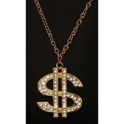 Underwraps Pimp Dollar Sign Adult Necklace