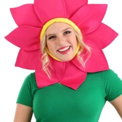 Fun Costumes Pink Daisy Flower Headpiece For Adults