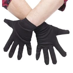 Fun World Plus Size Black Gloves