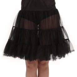 Fun Costumes Plus Size Black Knee Length Crinoline