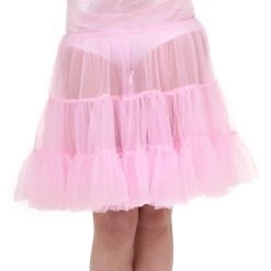 Fun Costumes Plus Size Pink Knee Length Crinoline