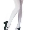 Leg Avenue Plus Size Thigh High White Stockings