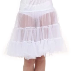 Fun Costumes Plus Size White Knee Length Crinoline