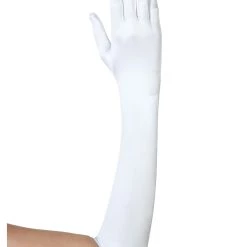 Fun Costumes Plus Size Elbow Length White Gloves