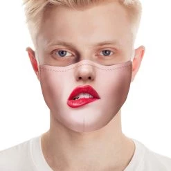 Creative Apparel Pouty Lips Safety Face Mask