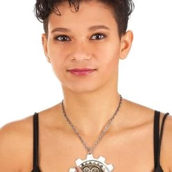 Elope Large Gear Propeller Necklace -Cheap Halloween Store propeller large gear necklace alt 2