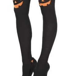 Amscan Over The Knee Pumpkin Socks