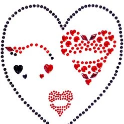 Leg Avenue Queen Of Heart Face Jewel Costume Accessory Kit