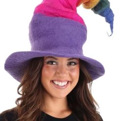 Elope Adult Rainbow Borealis Heartfelted Witch Costume Hat