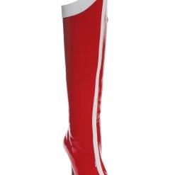 Ellie Red And White Superhero Boots