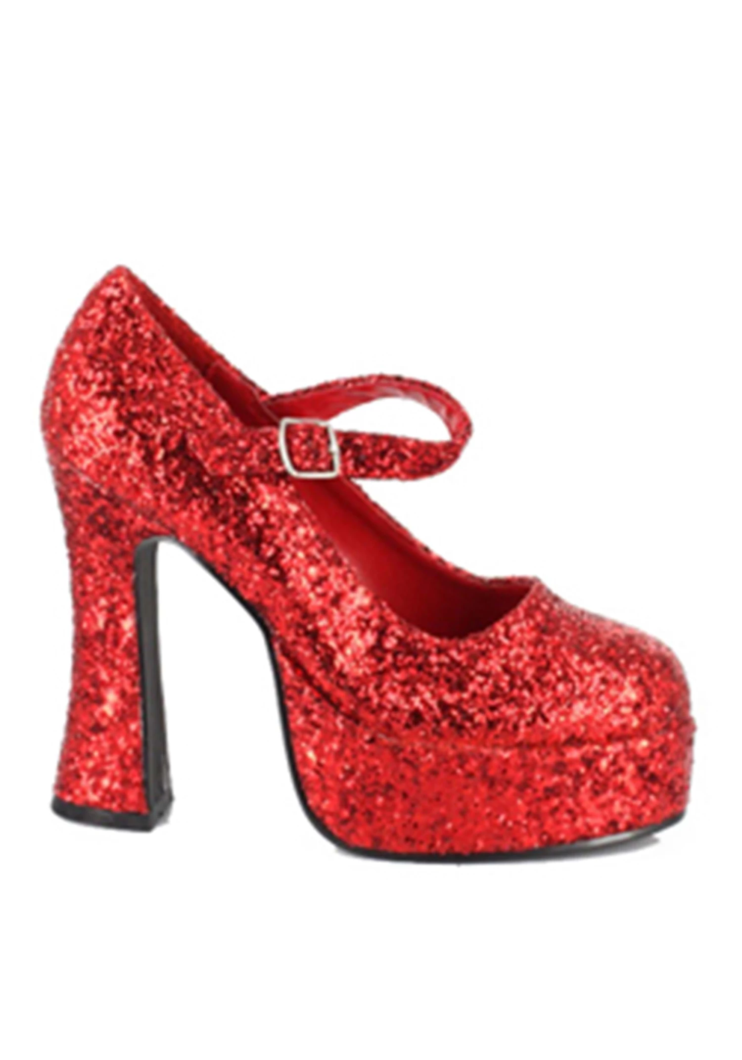 Ellie Red Glitter Platform Mary Jane Shoes For Women 1 Ellie Red Glitter Platform Mary Jane Shoes For Women
