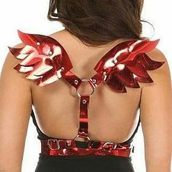 Daisy Corsets Red Devil Metallic Wings