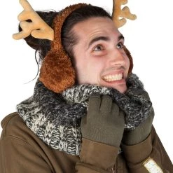 Big Mouth Inc Reindeer Ear Muffs For Adults