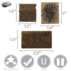 Elope S.P.E.W. Badge Pin Set Dobby -Cheap Halloween Store s p e w badge pin set alt 3