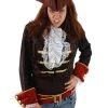 Elope Scallywag Blood Red Costume Hat For Adults