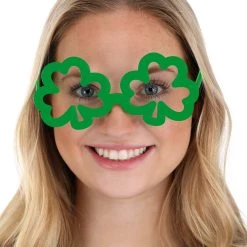 Elope Green Saint Patrick's Day Shamrock Glasses