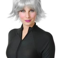Charades Silver Superhero Wig