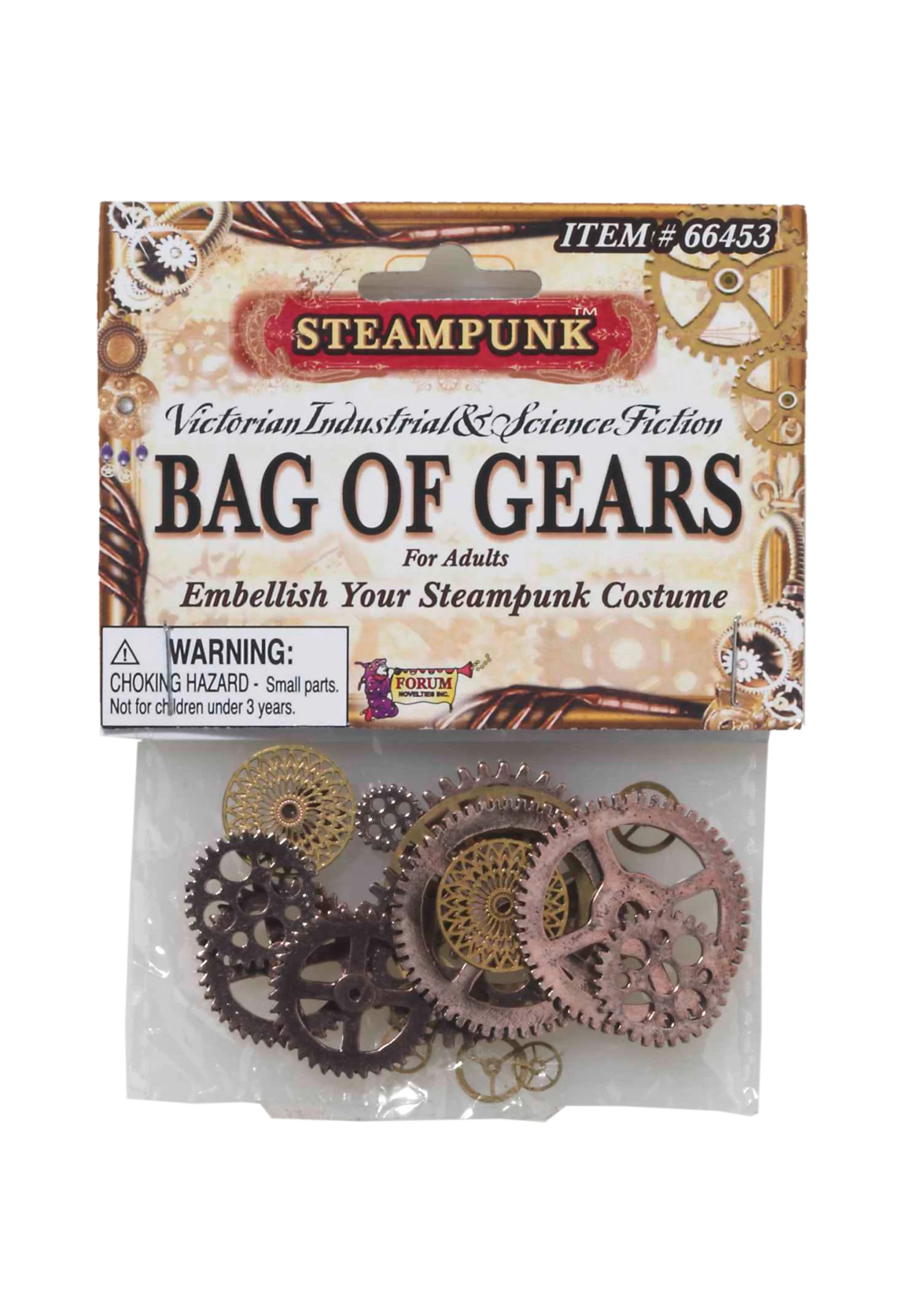 Forum Novelties, Inc Steampunk Bag Of Gears 1 Forum Novelties, Inc Steampunk Bag Of Gears