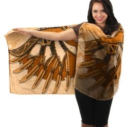 Elope Steampunk Wings Brown Lightweight Scarf