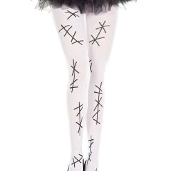 Music Legs Stitched Tights For Women