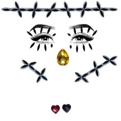 Leg Avenue Stitches Adhesive Face Jewel Kit