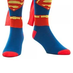Bioworld Merchandising / Independent Sales Superman Cape Crew Socks