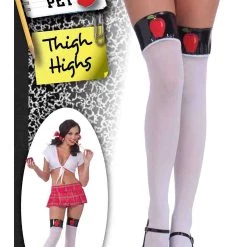 Forum Novelties, Inc Teacher's Pet White Thigh Highs