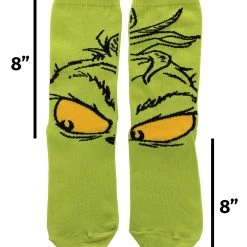Elope The Grinch Costume Crew Socks -Cheap Halloween Store the grinch costume crew socks alt 4