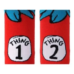 Elope Thing 1 & 2 Costume Socks For Adults -Cheap Halloween Store thing 1 2 costume adult socks alt 1