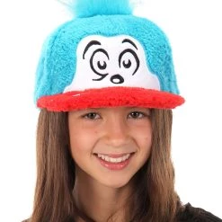 Elope Dr. Seuss | Thing 1 Fuzzy Cap -Cheap Halloween Store thing 1 fuzzy cap alt 3