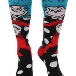 Elope Thing 1 & Thing 2 Knee High Costume Socks