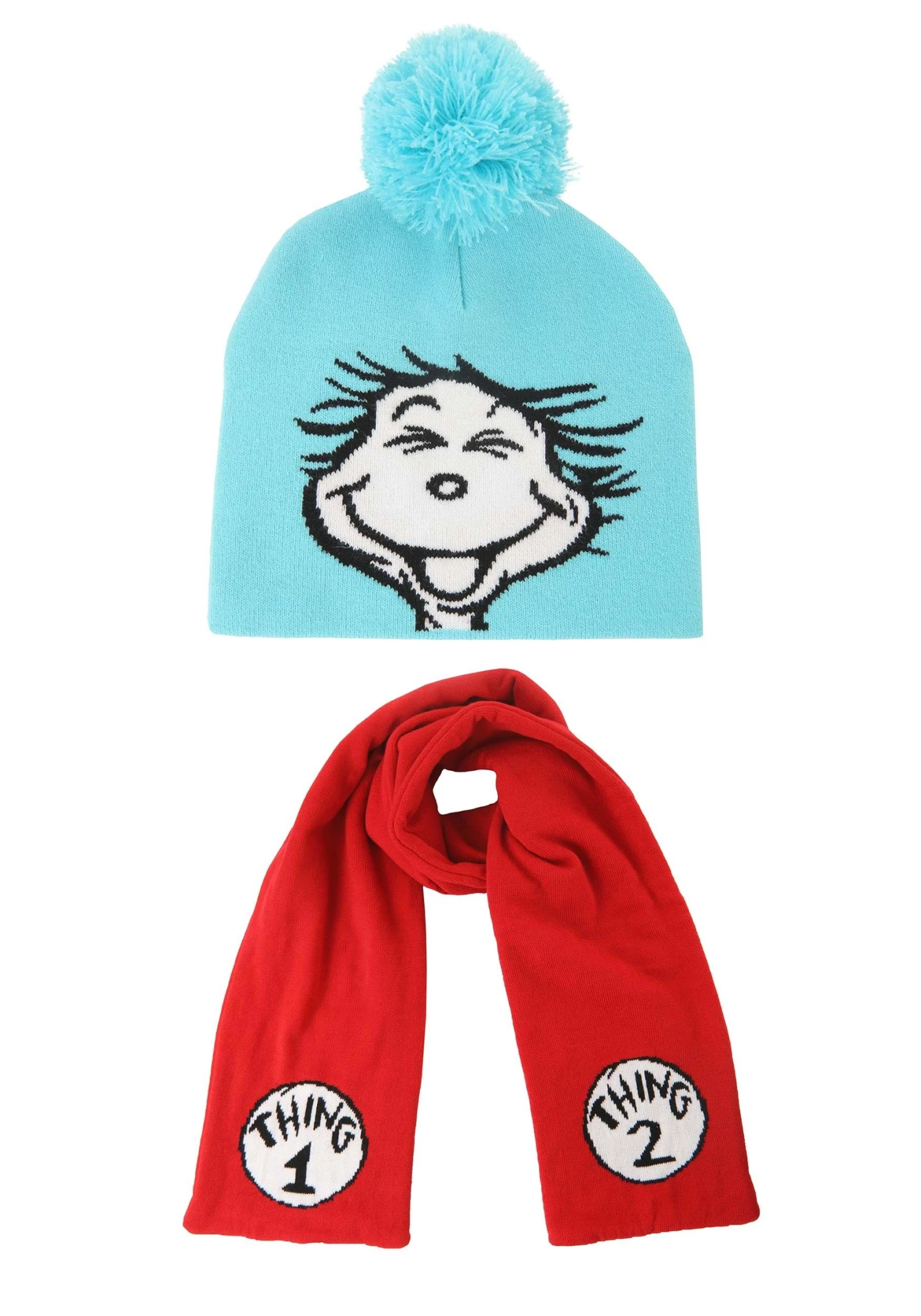 Nanjing Sylva International Trading Co. Ltd Thing 1 & 2 Winter Hat & Scarf Kit For Adults 4 Nanjing Sylva International Trading Co. Ltd Thing 1 & 2 Winter Hat & Scarf Kit For Adults - Image 4
