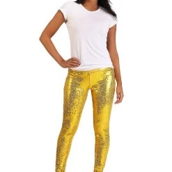 Tipsy Elves Gold Sequin Women's Leggings