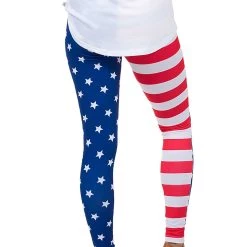 Tipsy Elves American Flag Leggings For Women -Cheap Halloween Store tipsy elves womens american flag leggings 2