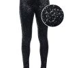 Women's Tipsy Elves Black Sequin Leggings