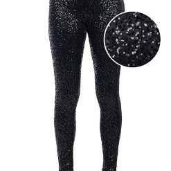 Women's Tipsy Elves Black Sequin Leggings