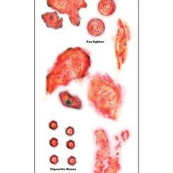 Tinsley Transfers Trauma Burned Temporary Costume Tattoo -Cheap Halloween Store trauma burned temporary tattoo alt 3