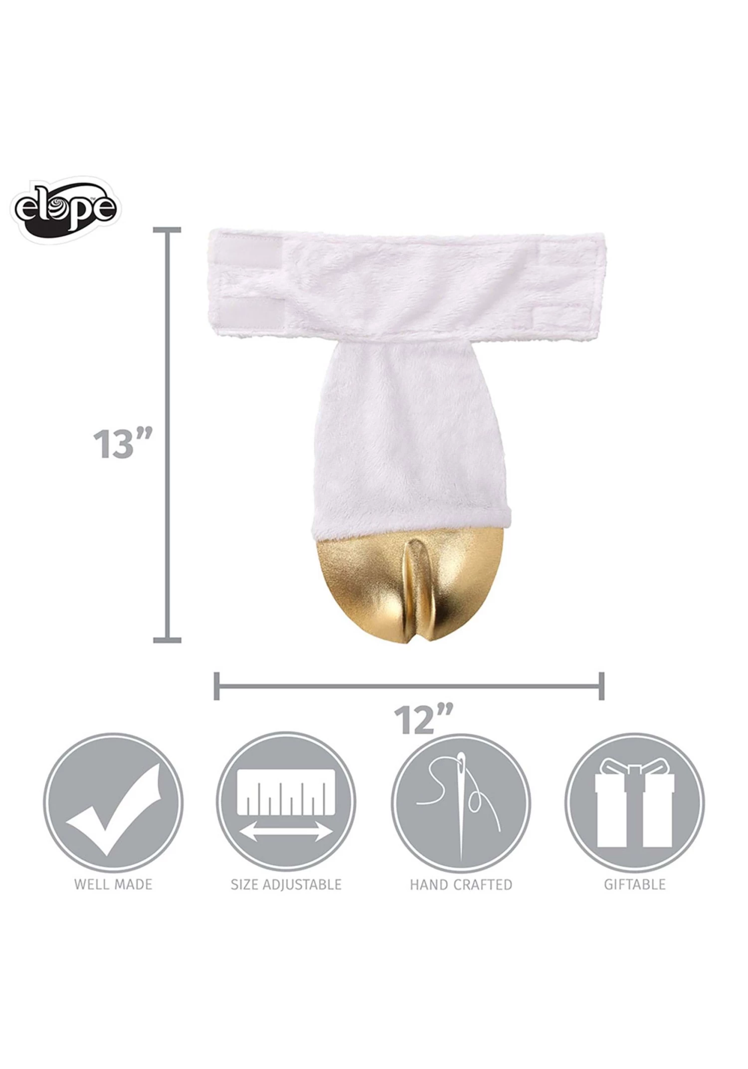 Elope Gold Unicorn Costume Back Hooves 4 Elope Gold Unicorn Costume Back Hooves - Image 4
