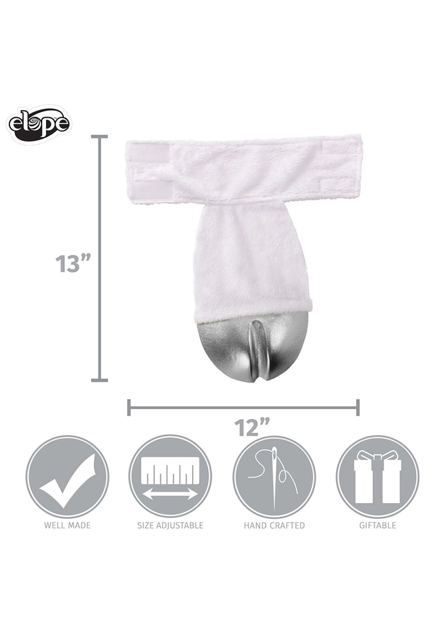 Elope Silver Unicorn Costume Back Hooves 5 Elope Silver Unicorn Costume Back Hooves - Image 5