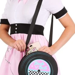 Fun Costumes Vinyl Record Handbag