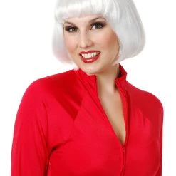 Charades White Bob Wig