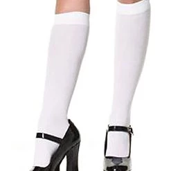 Leg Avenue White Knee High Stockings