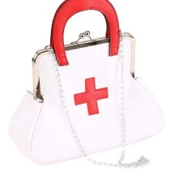 Fushengyuan Industry CO., White Nurse Costume Accessory Purse -Cheap Halloween Store white nurse purse alt 6