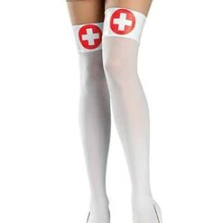 Rubies Costume Co. Inc White Nurse Thigh Highs