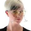 Elope Clear/Yellow Wine Goblet Eyeglasses